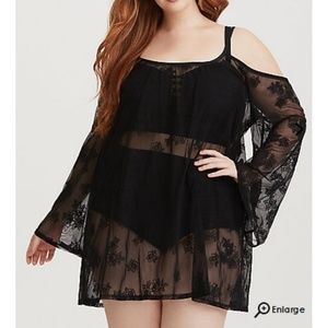 Torrid Plus size swim cover up